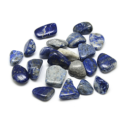 Lapislazuli Synthetische Lapislazuli-Perlen, getrommelt Stein, kein Loch / ungekratzt, gefärbt, Nuggets, 10~25x10~20x5~15 mm, ca. 230 Stk. / 1000 g