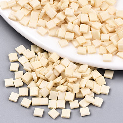 Папайя Оранжевый Стеклянный бисер с отверстиями fgb 2, спекающийся лак, прямоугольные, papayawhip, 5x4.5~5.5x2~2.5 мм, отверстие : 0.5~0.8 мм, около 1180 шт / упаковка