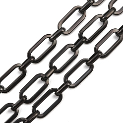 Черный 201 цепи овальные из нержавеющей стали, ионное покрытие (ip), несварные, с катушкой, чёрные, ссылка: 14x6.5x1.5мм и 8x5x2мм