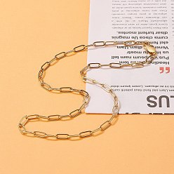 Золотой 304 из нержавеющей стали кабель цепи ожерелья, золотые, 17.1 дюйм (43.5 см)