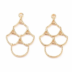 Золотой 304 подвески из нержавеющей стали из нержавеющей стали, для diy уф смолы, эпоксидная смола, Прессованные цветочные украшения, золотые, 34x20.5x2 мм, отверстие : 2 мм