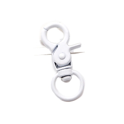 Blanc Fermoirs pivotants en fer peint à la bombe, blanc, 45mm
