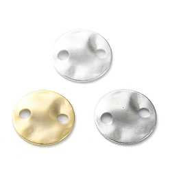 (52) Непрозрачная лаванда Соединители латунные звенья, плоско-круглые, твист, разноцветные, 8x1 мм, отверстие : 1.4 мм