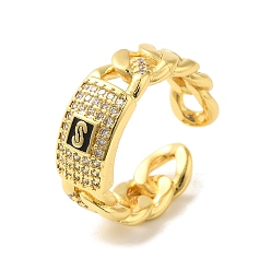 Golden Brass Micro Pave Cubic Zirconia Rings, Golden, 7mm, Inner Diameter: 17mm