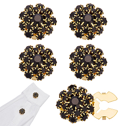 Реактивный Самолет 6шт. запонки из сплава со стразами, застежка-кнопка, цветок, струя, 21.5x20.5x14 мм