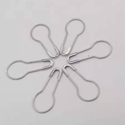 Silver Brass Safety Pins, Calabash/Gourd Pin, Bulb Pin, Sewing Tool, Silver, 2.2x0.07cm, about 1000pcs/bag