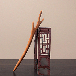 Олень Старинные деревянные палочки для волос, аксессуары для волос для женщины девушки, Узор оленя, 180 мм