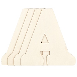 BurlyWood Letter Poplar Wood Cabochon, Letter A, Blank Tag, BurlyWood, 300x291x4mm
