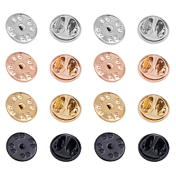 Couleur Mélangete 304 accessoires broche en acier inoxydable, badge épinglette papillon dos, placage sous vide pvd, couleur mixte, 11.5x5.5mm, Trou: 0.8mm, 10 pcs / couleur, 4 couleurs, 40 pcs