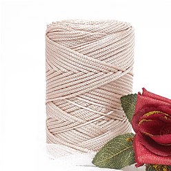 (404) Непрозрачное AB Кислое яблоко Пряжа из ткани чинлон, для ручного вязания толстой нити, пряжа для вязания крючком, цветочный белый, 4~5 мм