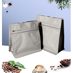 Серебро Прямоугольная сумка из композитного материала с застежкой-молнией и майларом, Стойкий к запаху повторно закрывающийся для упаковки мешочка для вечеринок, пищевой блеск для губ, ювелирные изделия для хранения, серебряные, 14.5x13.5x8 см