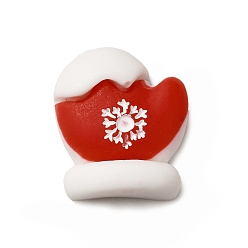 Clothes Кабошоны из непрозрачной смолы с рождественской тематикой, выкройка перчаток, 21x19x7 мм