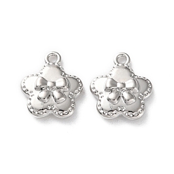 Платина Подвески из сплава со стразами, , платина, 16.5x14x4 мм, отверстие : 1.2 мм