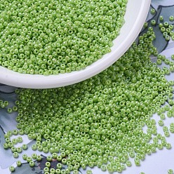 (RR479) Opaque Chartreuse AB MIYUKI Round Rocailles Beads, Japanese Seed Beads, 11/0, (RR479) Opaque Chartreuse AB, 11/0, 2x1.3mm, Hole: 0.8mm, about 5500pcs/50g