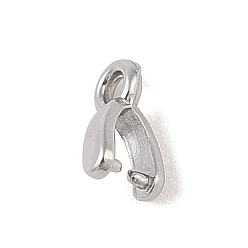 Нержавеющая Сталь Цвет Не тускнеет 304 нержавеющая сталь скобы для колки льда, цвет нержавеющей стали, 8.5x2 мм, отверстие : 1.2 мм, штифты : 0.8 мм