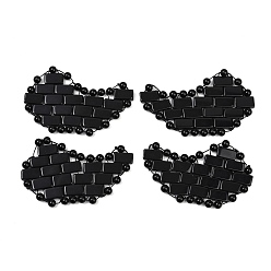 Обсидиан Натуральные обсидиановые глазные повязки, массажер для глаз для расслабления глаз и медитации, 58x88x5 мм