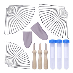 Платина Набор инструментов для вышивки по дереву, с проволокой из сплава, упором для пальцев и трубкой, инструменты для вышивки крестом, платина, 90 мм