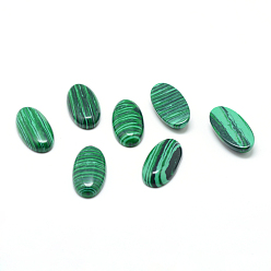 Malachite Synthetic Malachite Gemstone Cabochons, Oval, 30x15x5mm