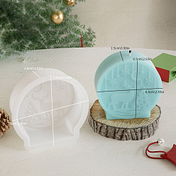 Олень Силиконовые формы на рождественскую тему, формы для свечей, для изготовления свечей, олень, 74x77x26 мм, внутренний диаметр: 65x66 мм