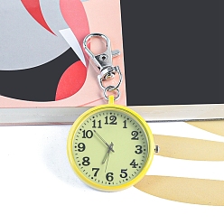 Желтый Светящиеся кварцевые металлические часы, кулон, украшение, желтые, 1x3.3 см