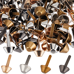 (52) Непрозрачная лаванда 100шт 4 цвета железные гвозди, скрапбукинга, Фотоальбом, украшение свадебных принадлежностей, детские куклы, карты DIY бумаги, разноцветные, 21x11.5 мм, штифты : 3 мм, 25 шт / цвет