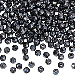 Немагнитные Гематит 2нити немагнитные синтетические гематитовые бусины нити, граненые, круглые, 3.5~4x4 мм, отверстие : 0.7 мм, около 98~105 шт / нитка, 15.35'' (39 см)