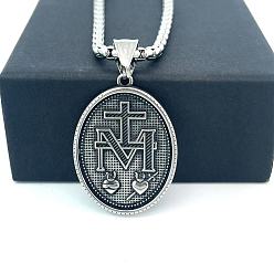 Нержавеющая Сталь Цвет Древнегреческий 304 подвеска из нержавеющей стали с изображением святого, тисненый кулон, панк-хип-хоп ожерелья, цвет нержавеющей стали