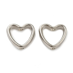 Платина Ccb пластиковые бусины в оправе, платина, 11x12x3.5 мм, отверстие : 1.8 мм