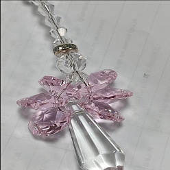 Сливовый Украшения из стеклянного ангела, подвесные ловцы солнца, для украшения дома, слива, 180~200 мм