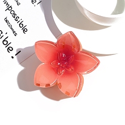 Помидор Заколки для волос с когтями из смолы, аксессуары для волос для женщин и девочек, цветок, помидор, 75x65 мм