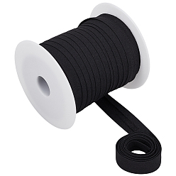 Черный 40м поликоттоновая лента, для рукоделия, швейных аксессуаров, чёрные, 5/8 дюйм (15 мм), около 43.74 ярдов (40 м) / комплект