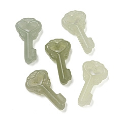 Nephrite Jade Подвеска из натурального нефрита/нефрита Хэтян, Брелоки для ключей, 19.5x10.5x4.5 мм, отверстие : 0.8 мм