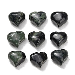 Kambaba Jasper Natural Rhyolite Jasper Beads, Heart, 9~10x10~10.5x7~8mm, Hole: 1.4mm