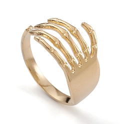 Настоящее золото 14K Ионное покрытие (ip) 304 открытые манжеты из нержавеющей стали с черепом для женщин, реальный 14 k позолоченный, внутренний диаметр: 17 мм