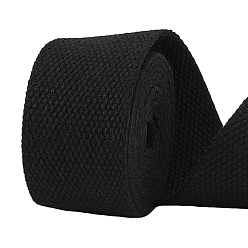 Черный 1 рулон поликоттоновой ленты, аксессуары для одежды, чёрные, 1-1/2 дюйм (38 мм), около 10.94 ярдов (10 м) / рулон