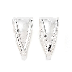 Посеребрённый Латунь оснастки на поруки, без кадмия и без свинца, 925 серебро покрытием, 10x4x6 мм