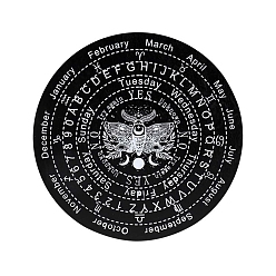 Плоский Круглый Деревянная маятниковая доска, биолокация гадальная доска, для колдовства принадлежности для викканского алтаря, плоско-круглые, 250 мм