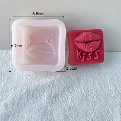 Lip Food Grade Silicone Candle Molds, For Candle Making, Lip, 6.8x6.7x3.5cm