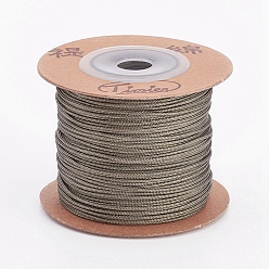 Темный Хаки Нейлоновые шнуры, струнные нити шнуры, Темный хаки, 1 мм, около 54.68~59.05 ярдов (50~54 мм) / рулон