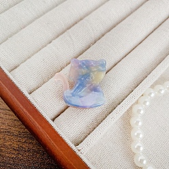 Светло-Синий Заколки для волос с когтями из ацетата целлюлозы (смола), аксессуары для волос для девочек и женщин, голубой, 25x22 мм