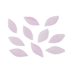чертополох Лепестковая мозаичная плитка, кусочки мозаики из стеклянных листьев, для поделок своими руками украшения дома искусства, чертополох, 24.5~26x11~11.5x2.5~3 мм, около 40~41 шт / упаковка