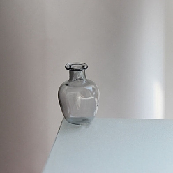 Серый Мини стеклянные украшения, пустые бутылки желаний, аксессуары для кукольного домика с микро-ландшафтом, притворяясь опорными украшениями, серые, 20x27 мм