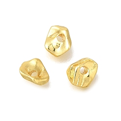 Золотой Рейки из литого сплава, долговечный, без свинца и без кадмия, самородки, золотые, 6x5x2 мм, отверстие : 1.2 мм