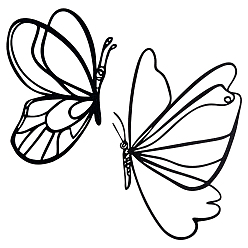 Черный 2шт. железные настенные украшения в виде бабочек, настенные украшения для гостиной, чёрные, 150~190x105~120x1 мм