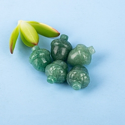 Зеленый Авантюрин Резные целебные фигурки из сосновых шишек из натурального кристалла кварца, Украшения из камня с энергией Рейки, 25x20 мм