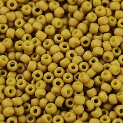 (1623F) Gold Lined Mustard Luster Matte  Тохо 11/0 круглые бусины, японский бисер, (1623 f) матовый горчичный блеск с золотистой подкладкой, 2.2 мм, отверстие : 0.8 мм, Около 5555 шт / 50 г