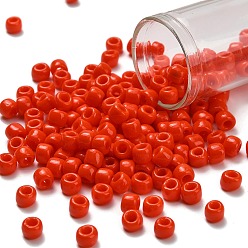 (50) Opaque Sunset Orange Тохо 3/0 круглые бусины, японский бисер, (50) непрозрачный оранжевый закат, 5.5 мм, отверстие : 1.5 мм, Около 60 шт / 10 г