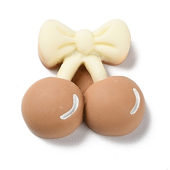 Перу Мультяшная непрозрачная вишня из смолы с кабошонами в виде банта, для изготовления ювелирных изделий, Перу, 24x2x74 мм