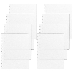 Прозрачный 8шт. полипропиленовые разделительные листы для блокнотов, разделитель для папки, прямоугольные, прозрачные, 298x230x1 мм