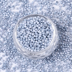 (1205) Opaque Cream Denim Marbled Круглые бусины toho, 11/0, японский бисер, (1205) непрозрачный кремовый деним под мрамор, 11/0, 2x1.5 мм, отверстия: 0.7 мм, около 20000 шт / мешок, 100 г / мешок